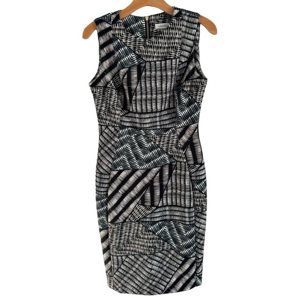 Calvin Klein Dress Size 6 Black Multi Women Dress - Picture 7 of 12